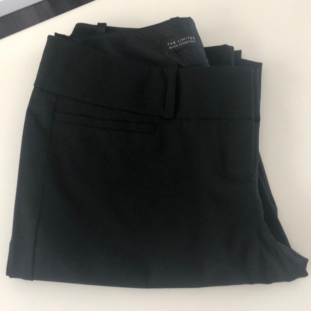 The Limited - Drew Fit sz 4 Black w Pinstripe